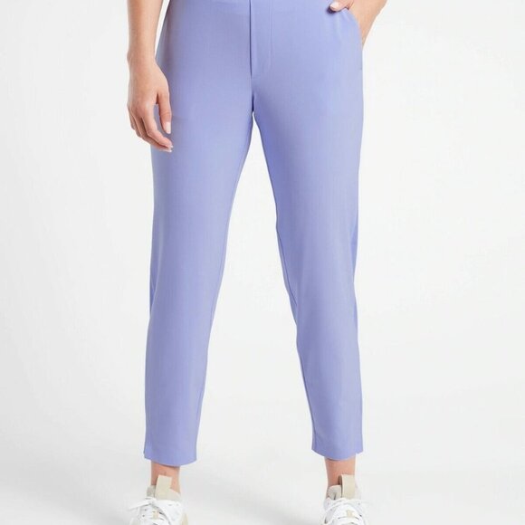 EUC Athleta Brooklyn Ankle Pant Side Stripe Periwinkle Sz 20 - Picture 11 of 11